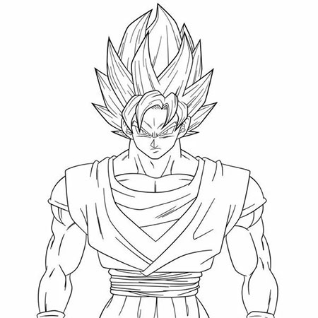 Tranh tô màu Songoku