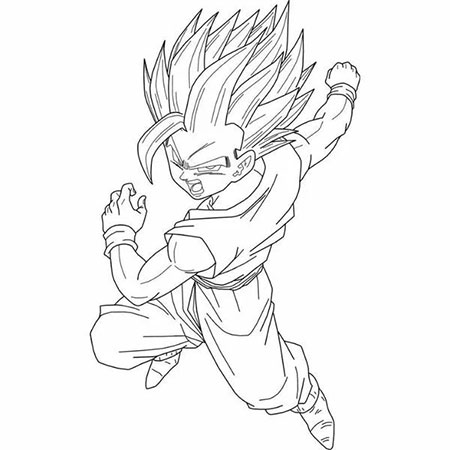 Bộ tranh tô màu Songoku