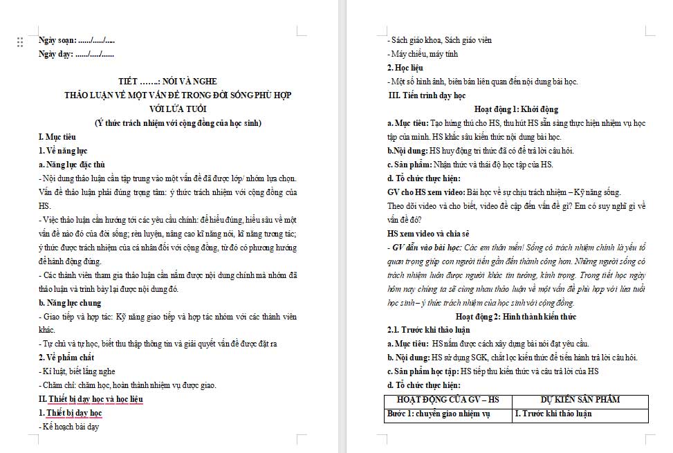 PowerPoint Ngữ văn 8 Bài 3: Nói và nghe