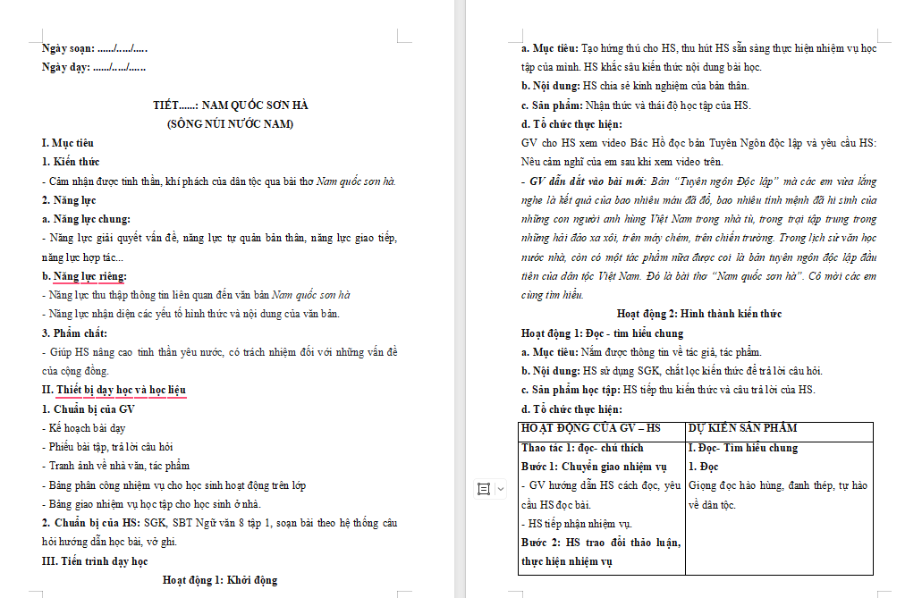 PowerPoint Ngữ văn 8 Bài 3: Nam quốc sơn hà