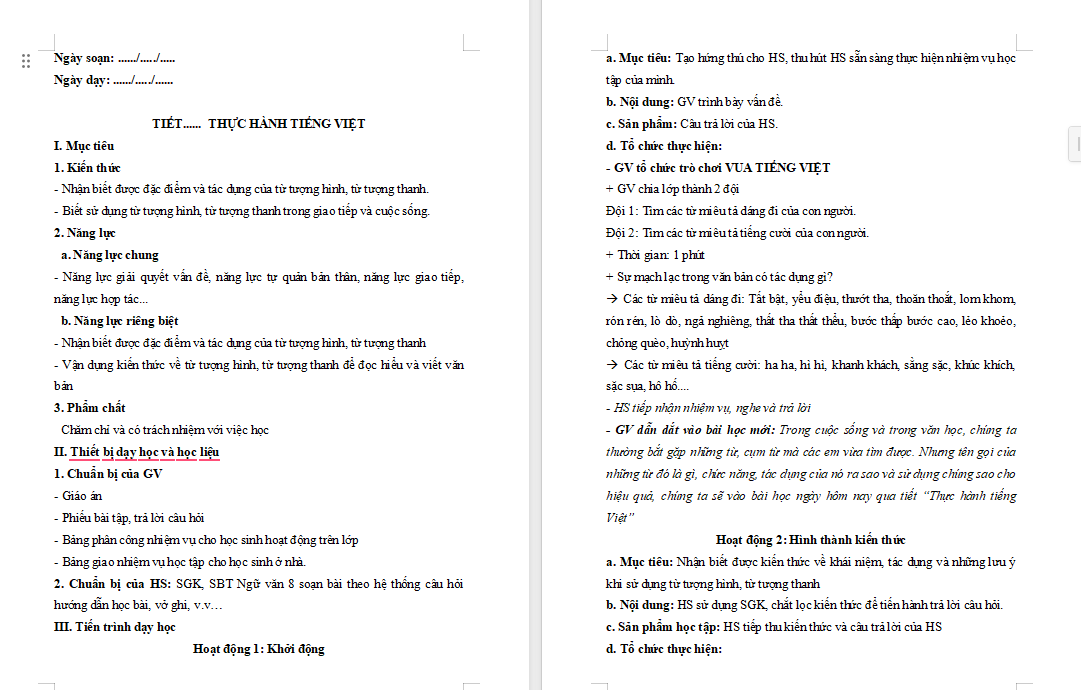 PowerPoint Ngữ văn 8 Bài 2: Thực hành tiếng Việt trang 42