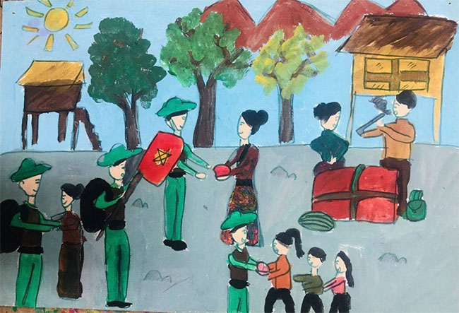 Tranh đẹp Sắc Màu Tổ Quốc 80 Năm