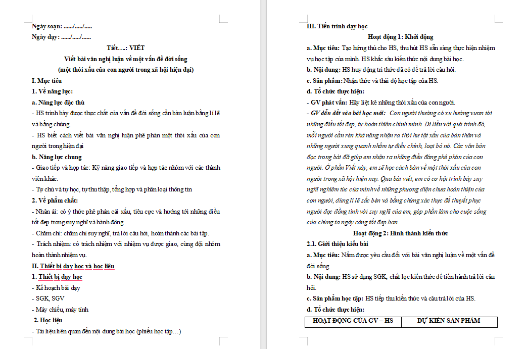 PowerPoint Ngữ văn 8 Bài 5 Viết bài văn nghị luận về một vấn đề đời sống