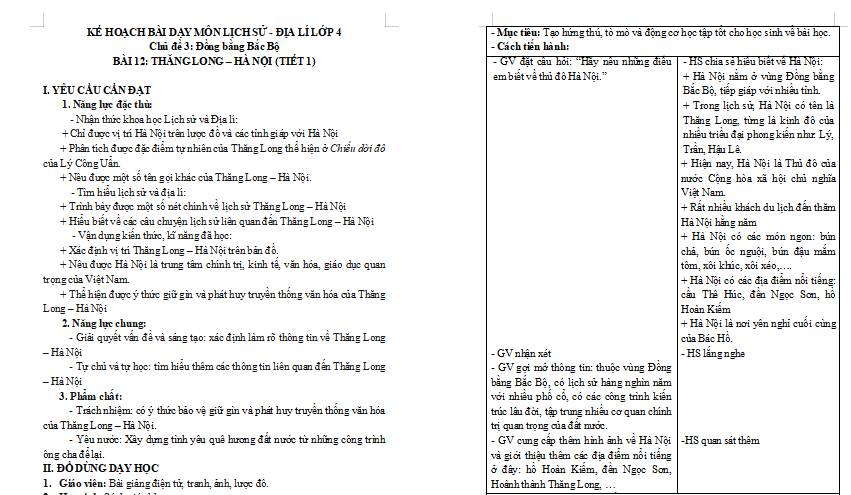 Bài 12: Thăng Long - Hà Nội