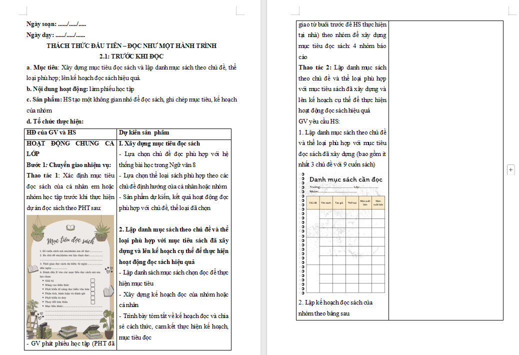 Giáo án PowerPoint Ngữ văn 8 Bài 10: Đọc như một hành trình