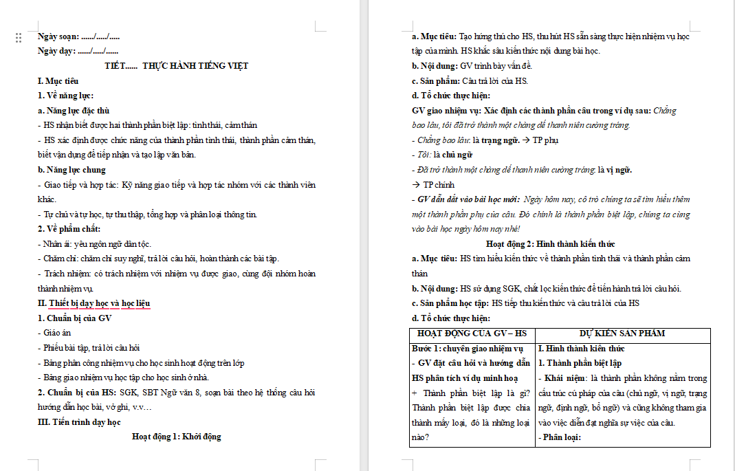 Giáo án PowerPoint Ngữ văn 8 Bài 8: Thực hành tiếng Việt trang 66