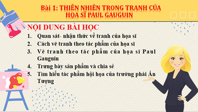 owerPoint Mĩ thuật 8 Chân trời sáng tạo học kì 1 
