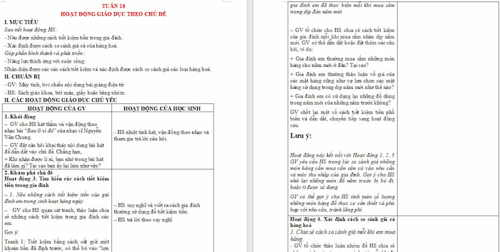 Giáo án Hoạt động trải nghiệm 4 Chân trời sáng tạo Bản 1 Tuần 18