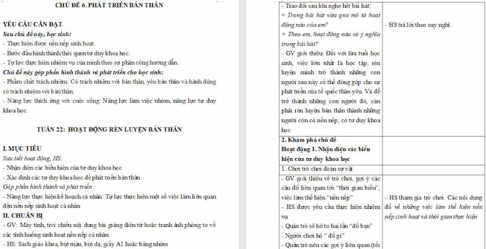 Giáo án Hoạt động trải nghiệm 4 Chân trời sáng tạo Bản 1 Tuần 22