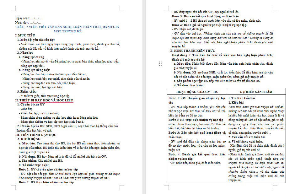  Viết văn bản nghị luận phân tích đánh giá một truyện kể