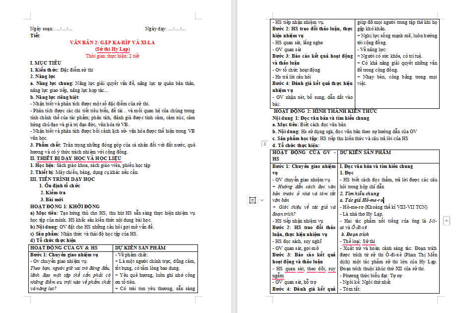 PowerPoint Ngữ văn 10 Bài 2: Gặp Ka-Ríp và Xi-La