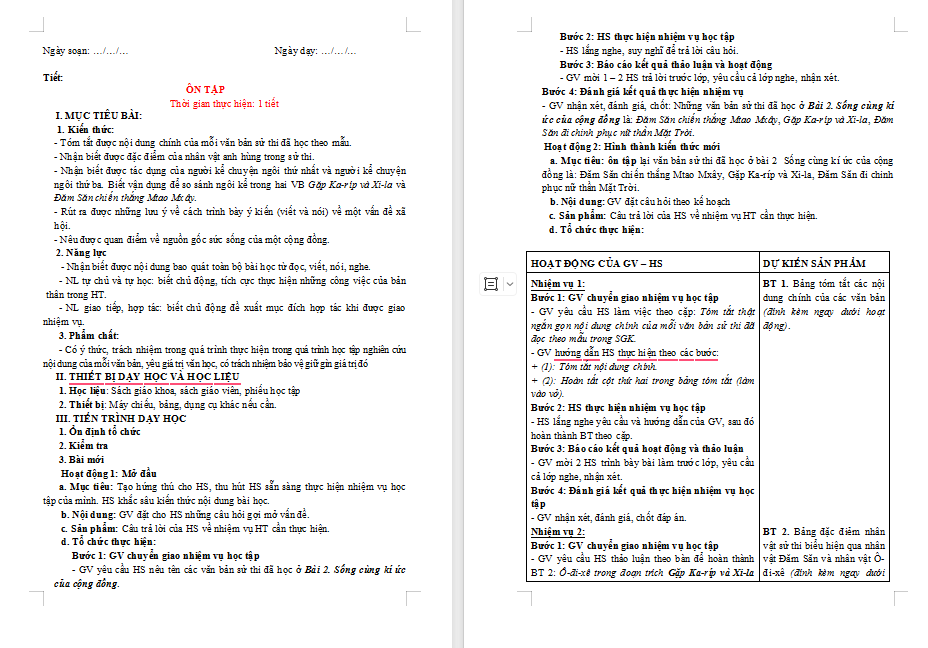 PowerPoint Ngữ văn 10 Bài 2: Ôn tập