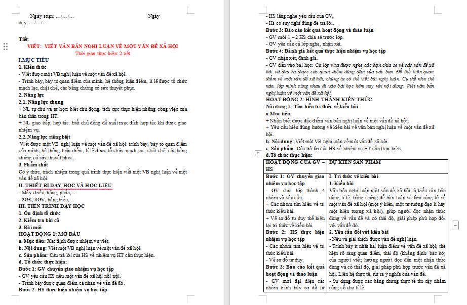 Viết văn bản nghị luận về một vấn đề xã hội