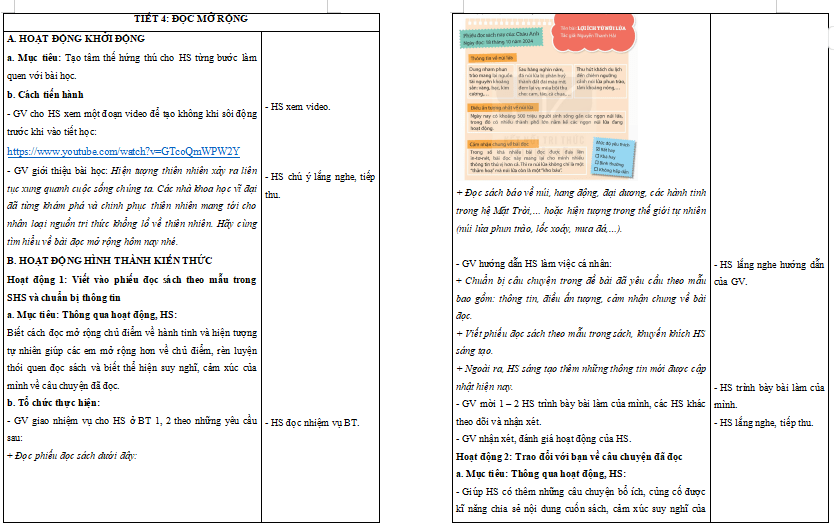 Giáo án Tiếng Việt lớp 5 Bài 14: Đọc mở rộng