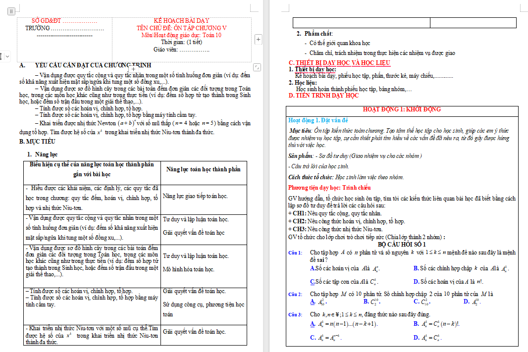PowerPoint Toán 10 Bài tập cuối chương 5