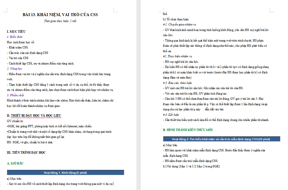 Khái niệm vai trò của CSS