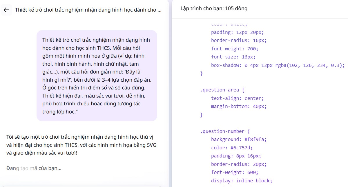 Bài thu hoạch cuối khóa Ứng dụng AI vào dạy học