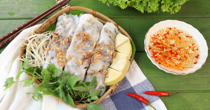 Giới thiệu một loại bánh hoặc một món ăn của quê hương bánh cuốn