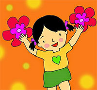 Giáo án mầm non: Bài hát Hoa bé ngoan