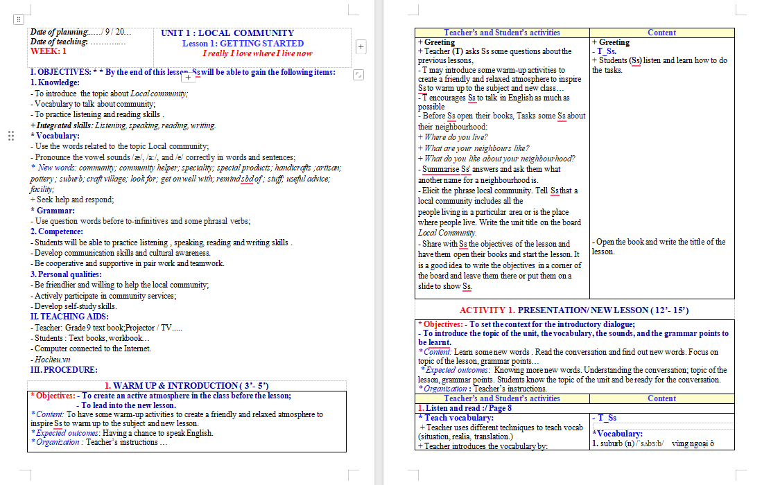 PowerPoint Tiếng Anh 9 Unit 1: Getting Started