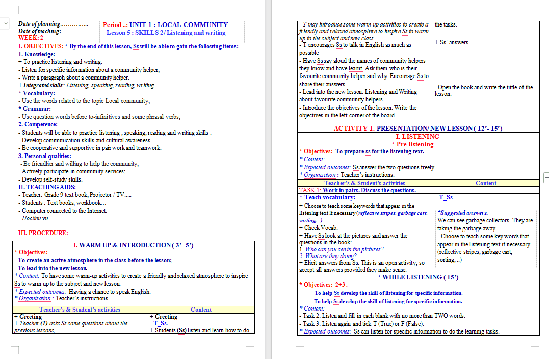 PowerPoint Tiếng Anh 9 Unit 1: Skills 2