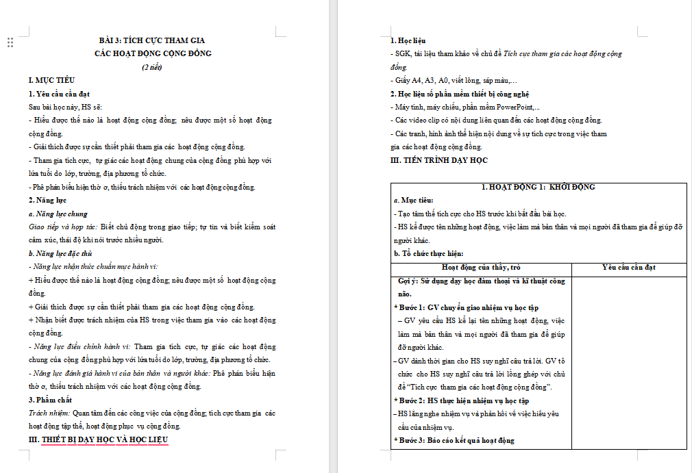 PowerPoint GDCD 9 Bài 3: Tích cực tham gia các hoạt động cộng đồng