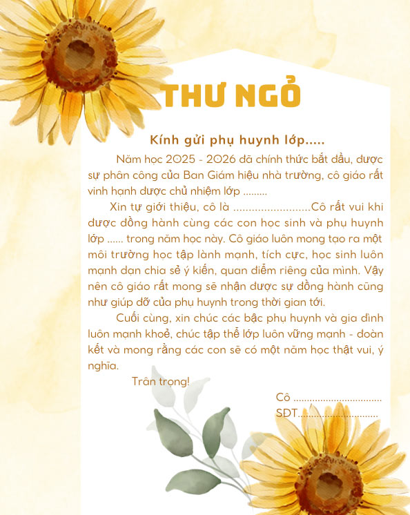 Thư ngỏ đầu năm