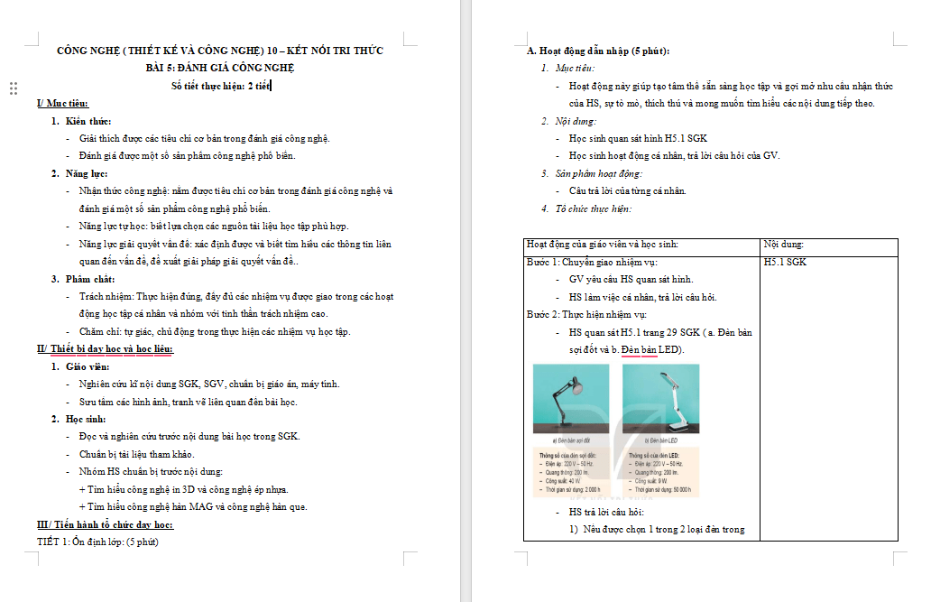 PowerPoint Công nghệ 10 Bài 5: Đánh giá công nghệ
