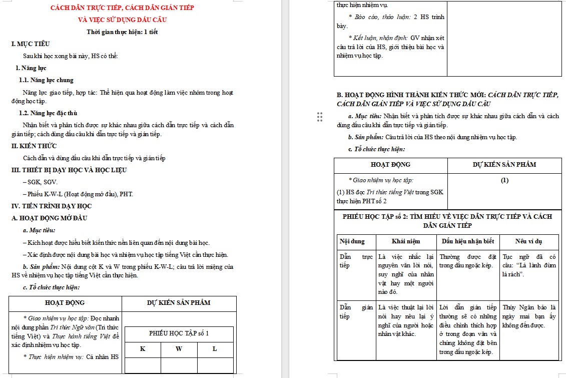 Giáo án Bài Thực hành tiếng Việt trang 109 Ngữ văn 9 CTST