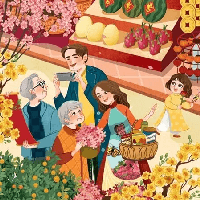 Viết bài văn tả cảnh sinh hoạt Tết ngắn gọn (2 mẫu)