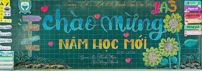 Trang trí bảng khai giảng năm học