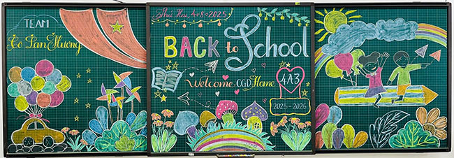 Trang trí bảng khai giảng năm học