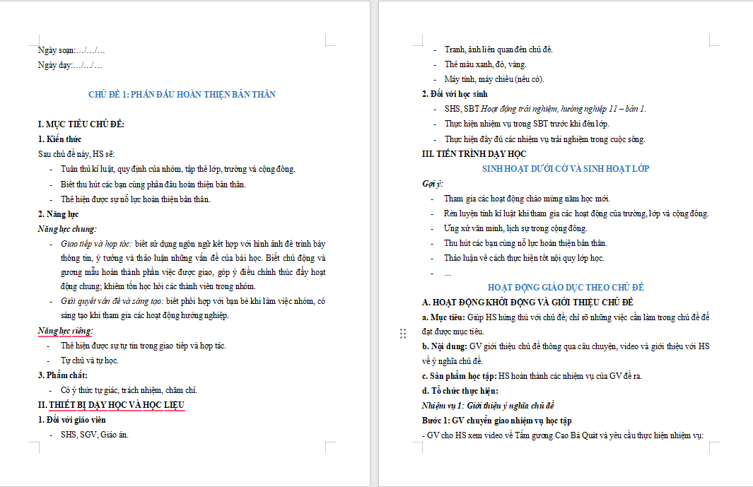  Phấn đấu hoàn thiện bản thân