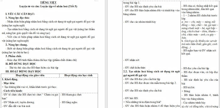 Giáo án Tiếng Việt 4: Viết thư cho người thân