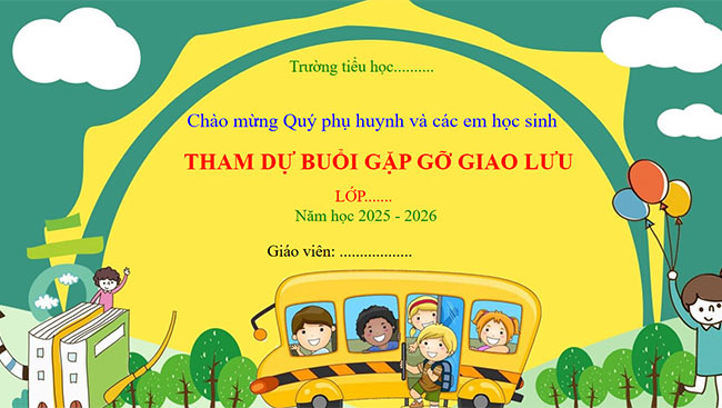 Mẫu PowerPoint gặp mặt đầu năm 