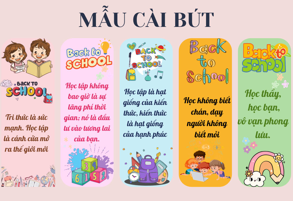 PowerPoint Mẫu cài bút đẹp ấn tượng