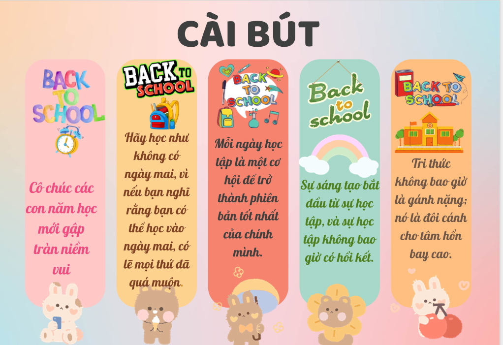 PowerPoint Mẫu cài bút đẹp ấn tượng