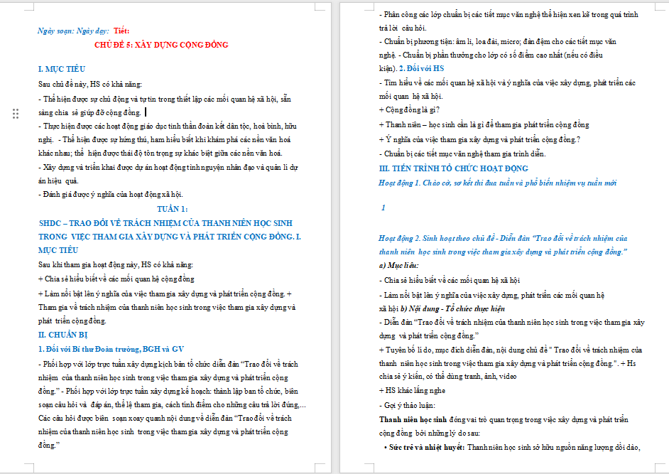 PowerPoint HĐTN 12 Chủ đề 5: Xây dựng cộng đồng