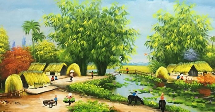 Nhà thơ của quê hương, làng cảnh Việt Nam 