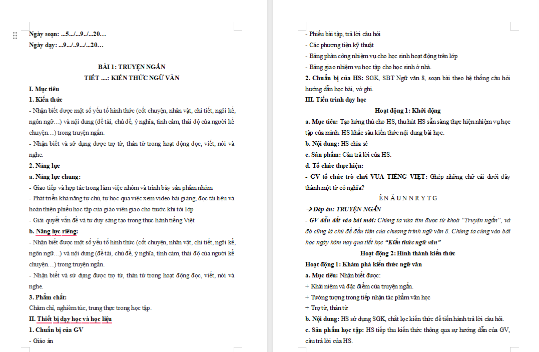 PowerPoint Ngữ văn 8 Bài 1 Kiến thức ngữ văn