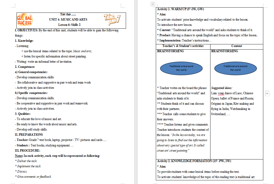 PowerPoint Tiếng Anh 7 Unit 4: Skills 2 