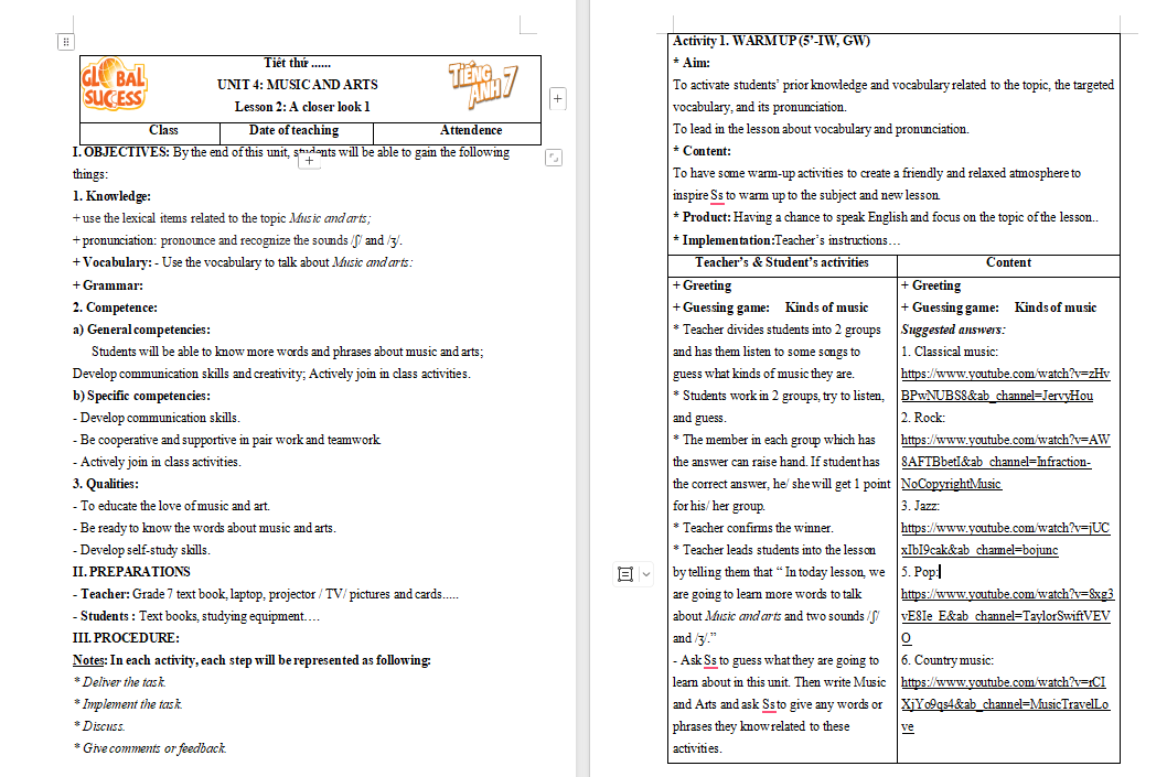 PowerPoint Tiếng Anh 7 Unit 4: A Closer Look 1
