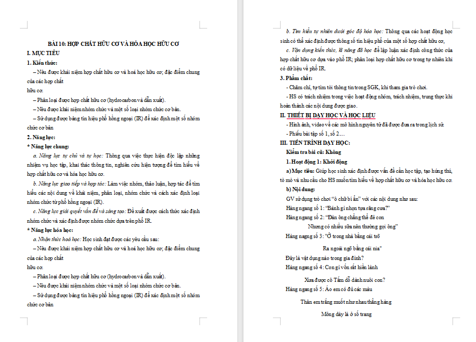 Giáo án PowerPoint Hóa học 11 Bài 10: Hợp chất hữu cơ và hoá học hữu cơ