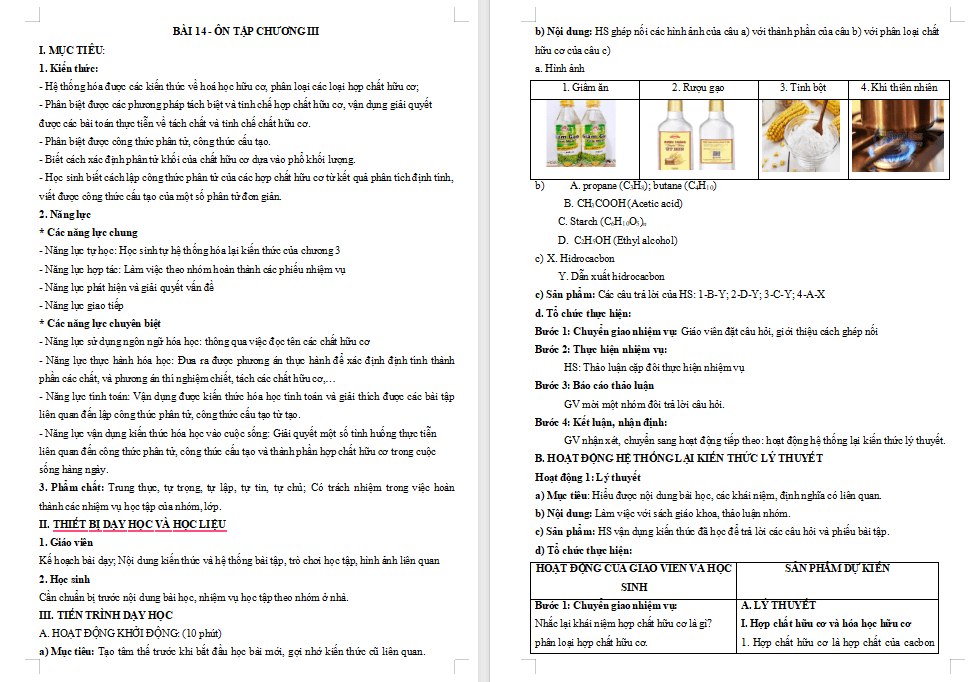 PowerPoint Hóa học 11 Bài 14: Ôn tập chương 3