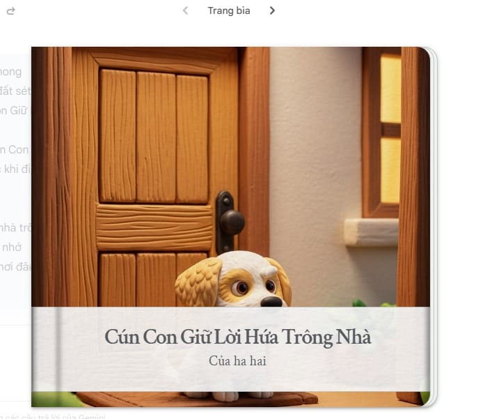 Bộ sách lật truyện tranh AI cho mầm non