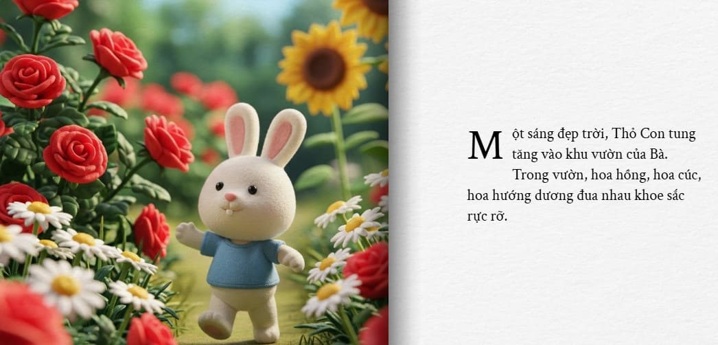 Bộ sách lật truyện tranh AI cho mầm non