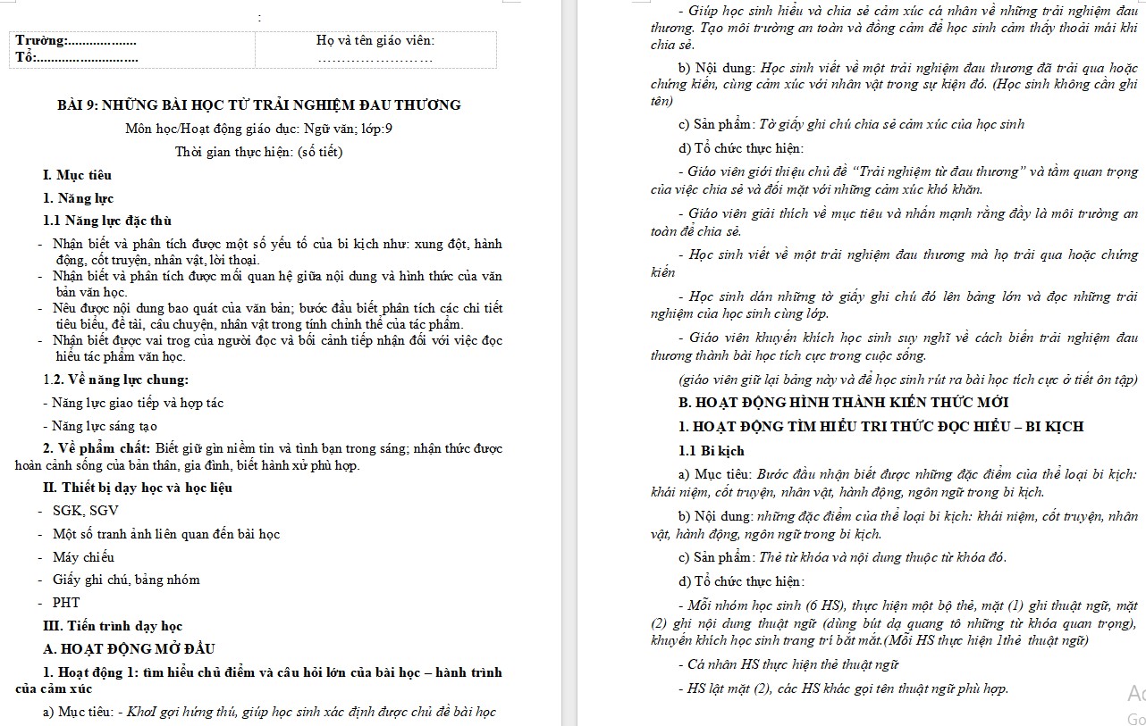 Giáo án Bài Pơ-liêm, quỷ Riếp và Ha-nu-man 