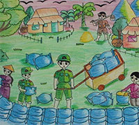 Giáo án Sinh hoạt dưới cờ lớp 8 tiết 27 chủ đề: Truyền thông phòng tránh thiên tai