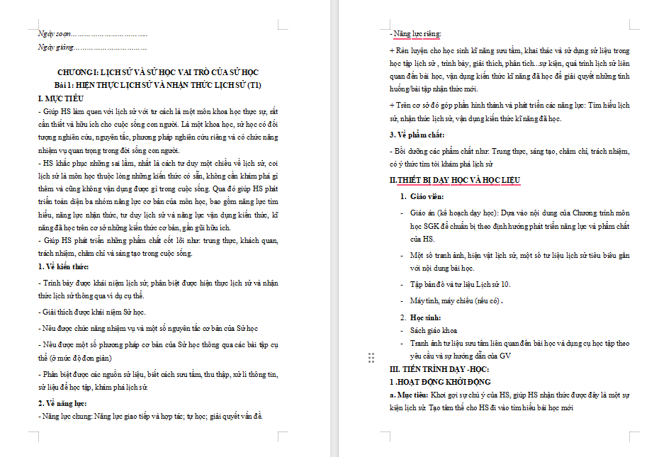 Hiện thực lịch sử và nhận thức lịch sử