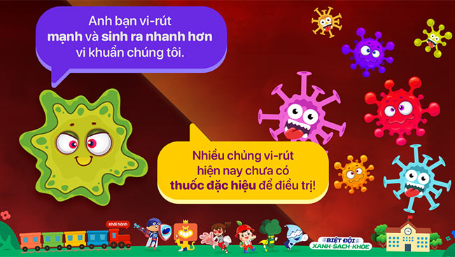 PowerPoint Rửa tay đánh bay vi khuẩn